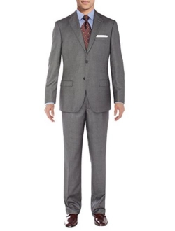 Salvatore Exte Men's Suit Two Button Side Vent Jacket Flat Front Pants