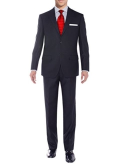 Salvatore Exte Men's Suit Two Button Side Vent Jacket Flat Front Pants