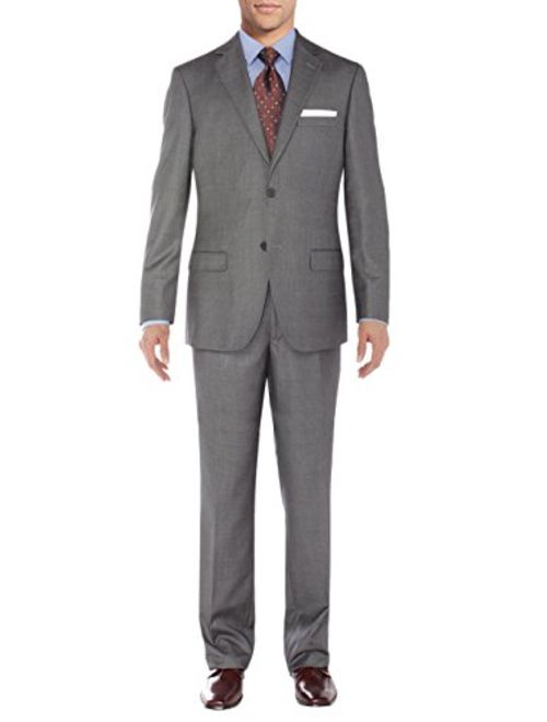 Salvatore Exte Men's Suit Two Button Side Vent Jacket Flat Front Pants