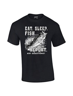 Fishing T-Shirt Eat Sleep Fish Repeat