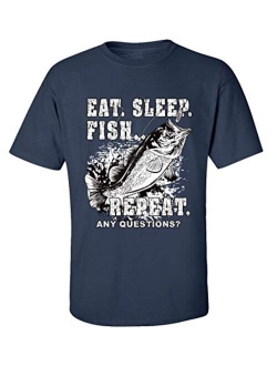 Fishing T-Shirt Eat Sleep Fish Repeat