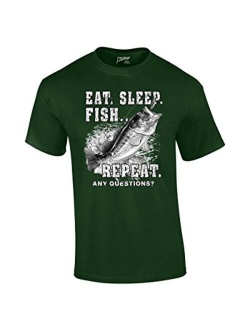 Fishing T-Shirt Eat Sleep Fish Repeat