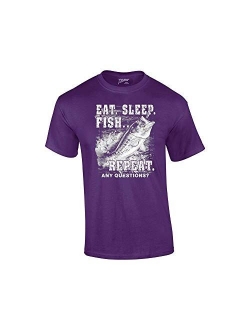 Fishing T-Shirt Eat Sleep Fish Repeat