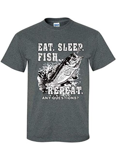 Fishing T-Shirt Eat Sleep Fish Repeat