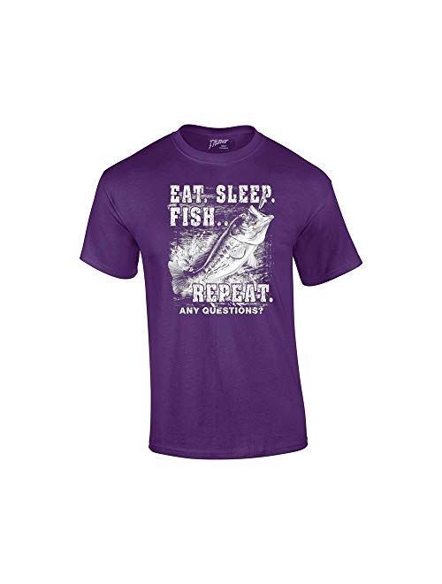 Fishing T-Shirt Eat Sleep Fish Repeat