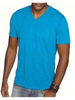 Next Level Men's NL6440 Sueded Baby Rib Soft V-Neck T-Shirt