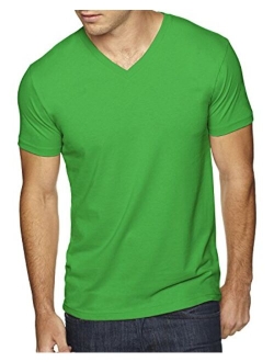 Next Level Men's NL6440 Sueded Baby Rib Soft V-Neck T-Shirt