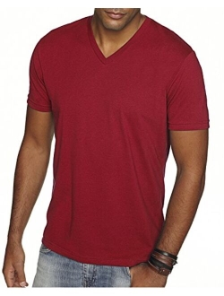 Next Level Men's NL6440 Sueded Baby Rib Soft V-Neck T-Shirt