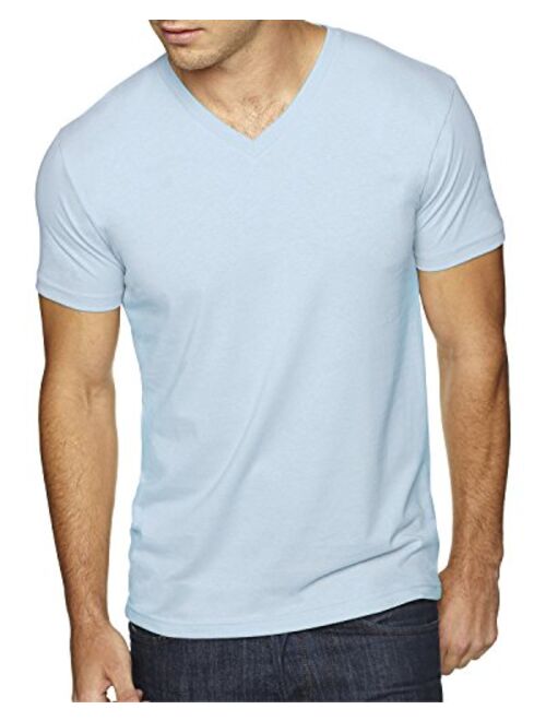 Next Level Men's NL6440 Sueded Baby Rib Soft V-Neck T-Shirt