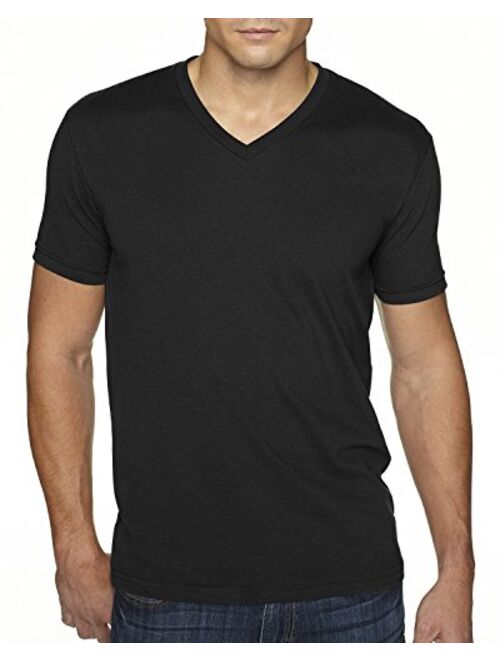 Next Level Men's NL6440 Sueded Baby Rib Soft V-Neck T-Shirt