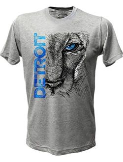 (0048) Lion Eye Detroit T-Shirt, Detroit T-Shirts LLC