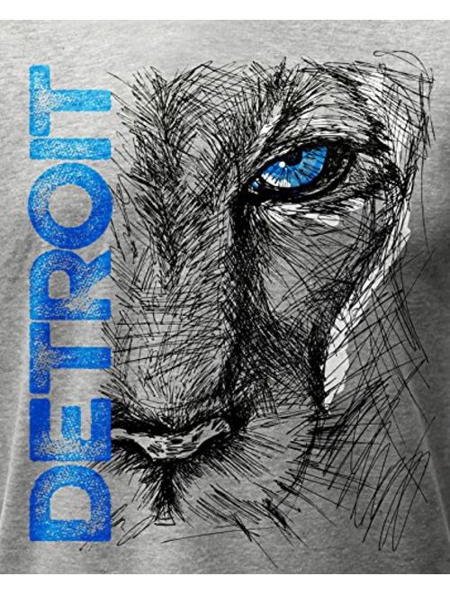 (0048) Lion Eye Detroit T-Shirt, Detroit T-Shirts LLC