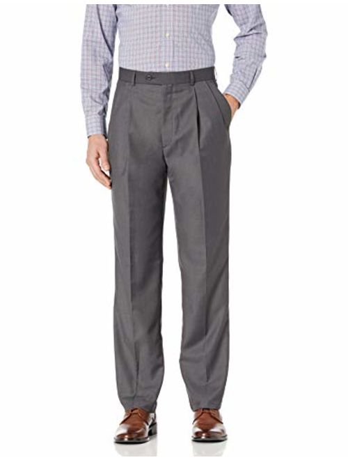 Linea Naturale Men's Pleated Travel Genius Microfiber Trouser