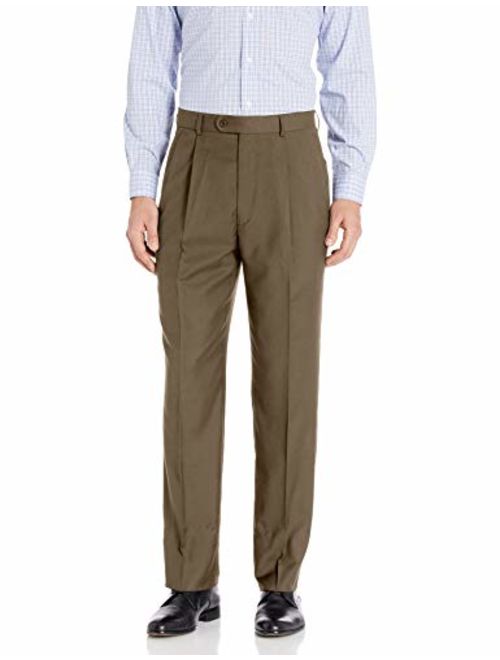 Linea Naturale Men's Pleated Travel Genius Microfiber Trouser