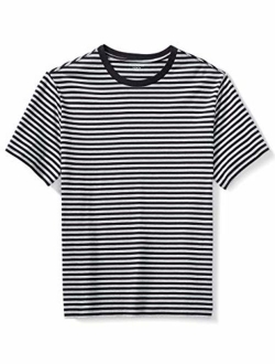 Men's Big and Tall Short-Sleeve Stripe Crew T-Shirt fit by DXL