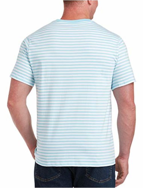 Amazon Essentials Men's Big and Tall Short-Sleeve Stripe Crew T-Shirt fit by DXL