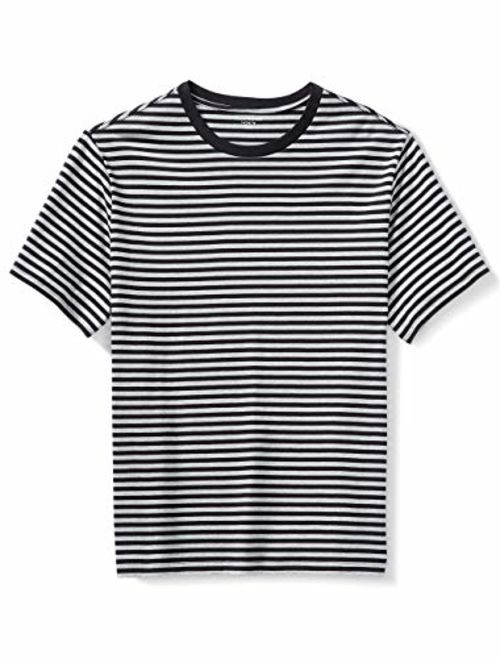 Amazon Essentials Men's Big and Tall Short-Sleeve Stripe Crew T-Shirt fit by DXL