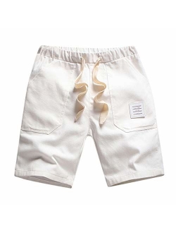 Fashion Mens Shorts Summer Solid Casual Running Pocket Drawstring Short Pants