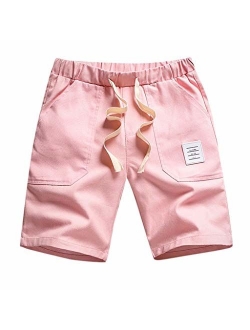 Fashion Mens Shorts Summer Solid Casual Running Pocket Drawstring Short Pants