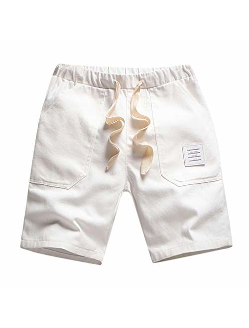 Fashion Mens Shorts Summer Solid Casual Running Pocket Drawstring Short Pants