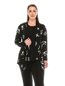 Jostar Women's Stretchy Print Mid Cut Jacket Long Sleeve Print