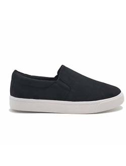 SODA Top Shoe Reign Women's Closed Toe Slip on Sneaker Loafer