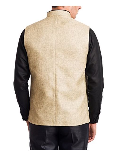 WINTAGE Men's Rayon Festive Nehru Vest Waistcoat- 15 Colors