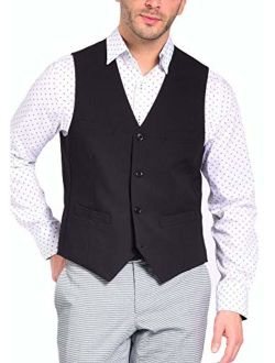 Craft & Soul Men's Slim Fit Tailored Waistcoat Dress Vest