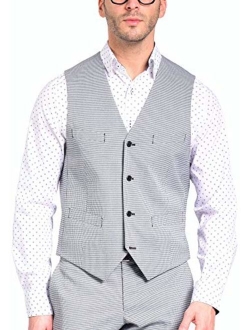 Craft & Soul Men's Slim Fit Tailored Waistcoat Dress Vest