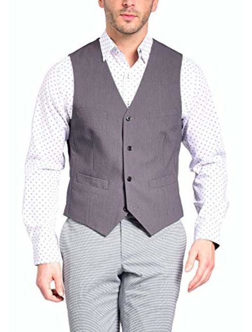 Craft & Soul Men's Slim Fit Tailored Waistcoat Dress Vest