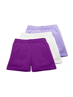 Sparkle Farms Little Girls Under Skirt and Dress Modesty Shorts for Dance, Bikes, Playground Cartwheels, 3-Pack