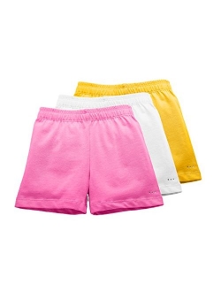 Sparkle Farms Little Girls Under Skirt and Dress Modesty Shorts for Dance, Bikes, Playground Cartwheels, 3-Pack