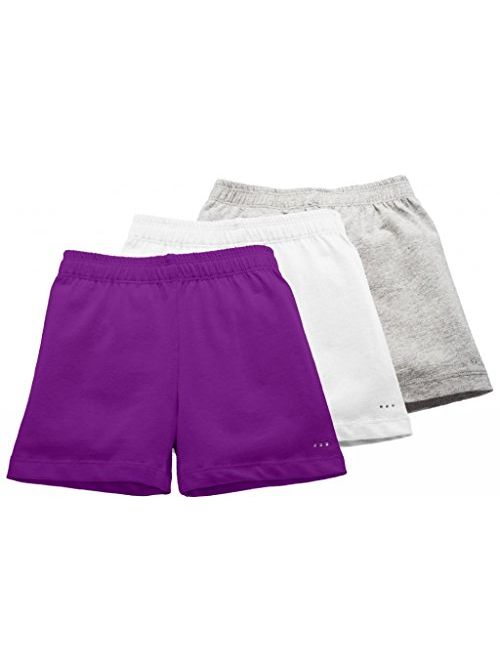 Sparkle Farms Little Girls Under Skirt and Dress Modesty Shorts for Dance, Bikes, Playground Cartwheels, 3-Pack