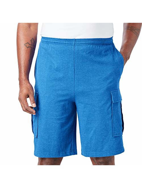 KingSize Men's Big and Tall Lightweight Jersey Cargo Shorts