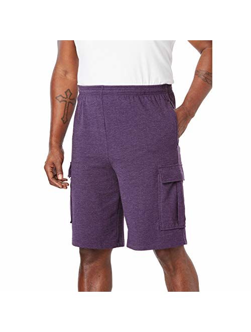 KingSize Men's Big and Tall Lightweight Jersey Cargo Shorts