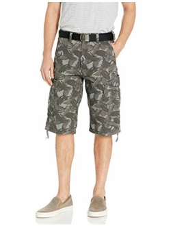 Men's Cotton Solid knee Length Ziper Fly Messenger Short