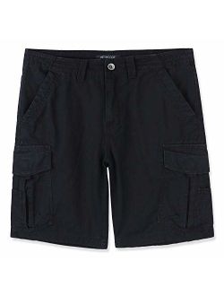 HETHCODE Mens Authentics Premium Athletic Regular Fit Cotton Canvas Cargo Short