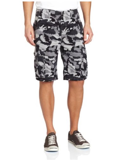 Levi's Men's Ace Cargo Twill Short Black Griddley Camo, Black Griddley Camo, 34W