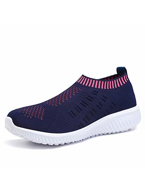 Kanlanlo Women's Walking Shoes Sock Balenciaga Look Lightweight Casual Running Shoes Slip On Sneakers