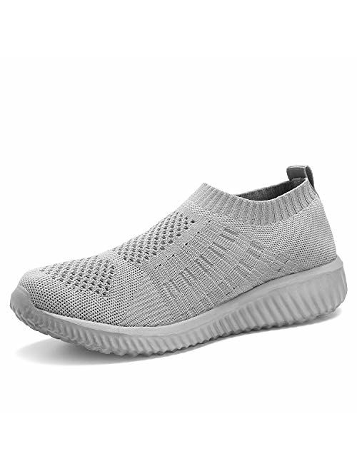 Kanlanlo Women's Walking Shoes Sock Balenciaga Look Lightweight Casual Running Shoes Slip On Sneakers