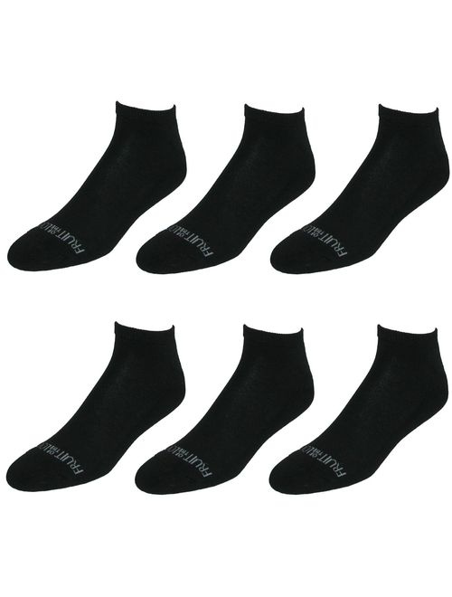 Fruit of the Loom Half Cushion No Show Socks (6 Pair Pack) (Men's)