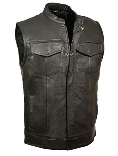 Milwaukee Men's Open Neck Snap/Zip Front Club Style Vest