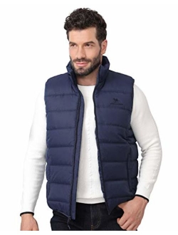 CAMEL CROWN Puffer Vest Men Quilted Winter Padded Sleeveless Jackets Gilet for Casual Work Travel Outdoor