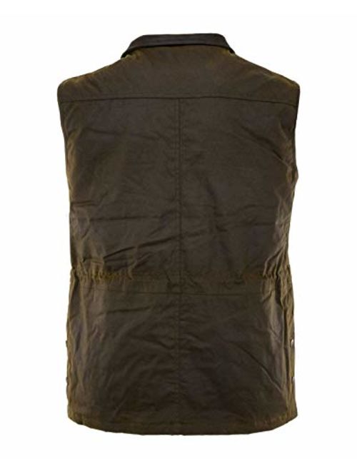 Outback Trading Co Men's Co. Deer Hunter Oilskin Vest - 2049 Brown