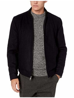 Marc New York by Andrew Marc Men's Barlow Melton Wool Bomber Jacket