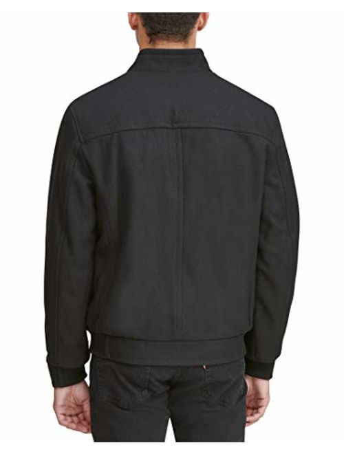 Marc New York by Andrew Marc Men's Barlow Melton Wool Bomber Jacket