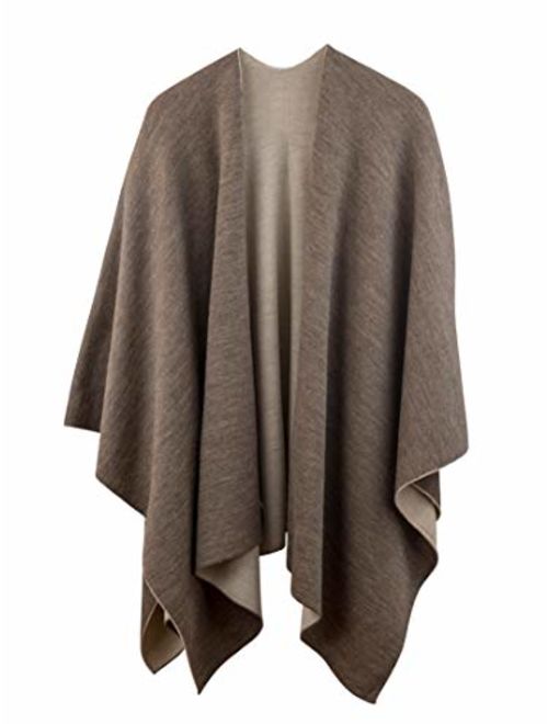 Rugged Andes Trading Company 100% Baby Alpaca Wool Ruana Wrap