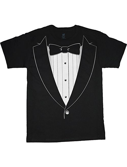 Decked Out Duds Big and Tall Shirt Tuxedo tee