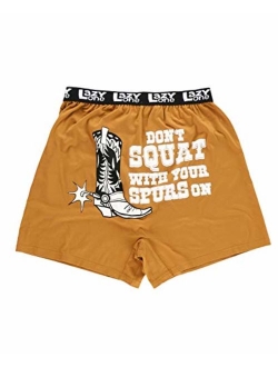 Lazy One Funny Boxers, Novelty Boxer Shorts, Humorous Underwear, Gag Gifts for Men