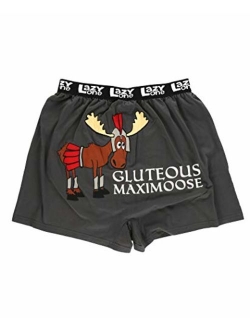 Lazy One Funny Boxers, Novelty Boxer Shorts, Humorous Underwear, Gag Gifts for Men